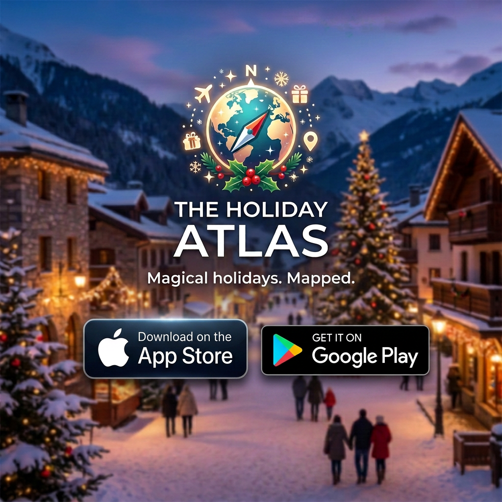 THE HOLIDAY ATLAS; Discover & Book Your Perfect Trip; Download on the App Store